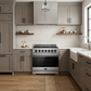 Gordon Ramsay by THOR Kitchen 36" 6 cu. ft. Professional Natural Gas Range with 6 Sealed Burners in Stainless Steel and Black Accents, RSG36P-BLK