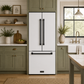 Gordon Ramsay by THOR Kitchen 30" 17.5 cu. ft. French Door Counter Depth Refrigerator with Ice Maker in White with Black Accents, RF3017FFDW-BLK
