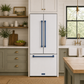 Gordon Ramsay by THOR Kitchen 30" 17.5 cu. ft. French Door Counter Depth Refrigerator with Ice Maker in White with Blue Accents, RF3017FFDW-BLU
