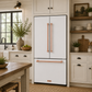 Gordon Ramsay by THOR Kitchen 30" 17.5 cu. ft. French Door Counter Depth Refrigerator with Ice Maker in White with Rose Gold Accents, RF3017FFDW-RSG