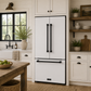 Gordon Ramsay by THOR Kitchen 36" 20.3 cu. ft. Counter Depth Refrigerator with Ice Maker in White with Black Accents, RF3621CTDW-BLK