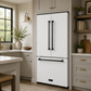 Gordon Ramsay by THOR Kitchen 36" 20.3 cu. ft. Counter Depth Refrigerator with Ice Maker in White with Black Accents, RF3621CTDW-BLK