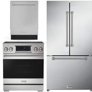 Gordon Ramsay by THOR Kitchen Package - 30" Electric Range, 36" Refrigerator with Ice Maker and Dishwasher in Stainless Steel, AP-RSE30-2
