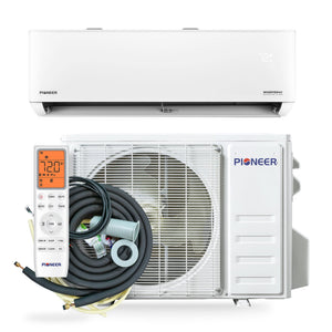 Pioneer® Quantum Ultra™ 9,000 BTU 115V High-Wall Energy-Star Mini Split System with 25' Flexible Steel Lineset