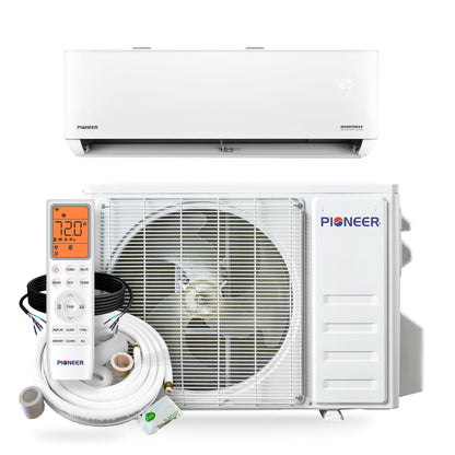 Pioneer® Quantum Ultra™ 12,000 BTU 230V High-Wall Energy-Star Mini Split System with 33' Standard Copper Lineset