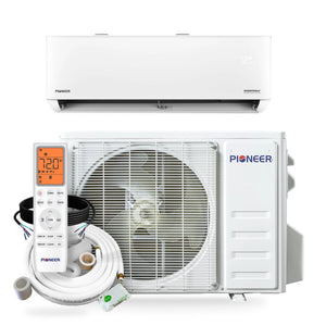 Pioneer® Quantum Ultra™ 9,000 BTU 230V High-Wall Energy-Star Mini Split System with 50' Standard Copper Lineset