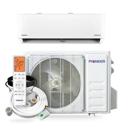 Pioneer® Quantum Ultra™ 9,000 BTU 230V High-Wall Energy-Star Mini Split System with 16' Standard Copper Lineset