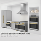 Induction Hardware Luxury Series Vega Edition 60-Inch 10.2 Cu. Ft. Double Oven Induction Range with Griddle, Self-Cleaning, Stainless Steel with Gold Accents, S-IR60-SS-VEGA
