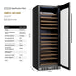 Empava 24-Inch Freestanding Tall Wine Cooler, 177-Bottle, Stainless Steel, EMPV-WC15S