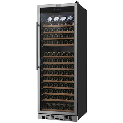 Empava 24-Inch Freestanding Tall Wine Cooler, 177-Bottle, Stainless Steel, EMPV-WC15S