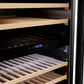 Empava 24-Inch Dual Zone Freestanding Wine Cooler, 163-Bottle, Stainless Steel, EMPV-WC16D