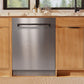 ZLINE Monument Autograph Edition 24-Inch Top Control Built-In Dishwasher, Satin Stainless Steel Panel, Matte Black Handle, 44 dBA, DWMTZ-SN-24-MB