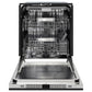 ZLINE Monument 24-Inch Top Control Built-In Dishwasher, Black Matte Panel, 44 dBA, DWMT-BLM-24