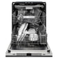ZLINE Monument Autograph Edition 24-Inch Top Control Built-In Dishwasher, Black Stainless Steel Panel, Champagne Bronze Handle, 44 dBA, DWMTZ-BS-24-CB