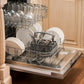 ZLINE Classic 24-Inch Top Control Built-In Dishwasher, Satin Stainless Steel Panel, Traditional Handle, 52 dBA, DW-SN-H-24
