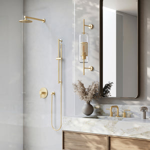 ZLINE Shower Faucet and Handle in Polished Gold, ELD-SHF-PG