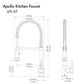 ZLINE Autograph Apollo Pull Down Spring Single Handle Kitchen Faucet in Brushed Nickel and Champagne Bronze, APL-KF-ZBNCB