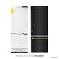 ZLINE 30" Autograph 16.1 cu. ft. Built-in Refrigerator with Internal Water and Ice Dispenser in Black Stainless Steel with Gold Accents, RBIVZ-BS-30-G