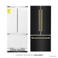 ZLINE 36" Autograph 19.6 cu. ft. Refrigerator with Water and Ice Dispenser in Black Stainless with Bronze Accents