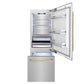 ZLINE 30" Autograph Built-In Refrigerator with Internal Water & Ice Dispenser with Bronze Accents