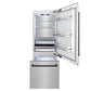 ZLINE 30" Autograph Refrigerator with Internal Water and Ice Dispenser, Fingerprint Resistant Stainless Steel with Matte Black Accents