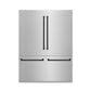 ZLINE 60" Autograph Built-In Refrigerator, Internal Water & Ice Dispenser in Fingerprint Resistant Stainless Steel with Matte Black Accents