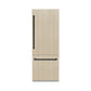 ZLINE Autograph 30" 16.1 cu. ft. Panel Ready Built-In Bottom Freezer Refrigerator with Water Dispenser and Ice Maker with Graphite Gray Interior and Matte Black Accents, GRBIVZ-30-MB