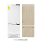 ZLINE Autograph 30" 16.1 cu. ft. Panel Ready Built-in 2-Door Bottom Freezer Refrigerator with Internal Water and Ice Dispenser with Gold Handles, RBIVZ-30-G