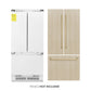 ZLINE Autograph 36" 19.6 cu. ft. Panel Ready Built-in 3-Door French Door Refrigerator with Internal Water and Ice Dispenser with Champagne Bronze Handles, RBIVZ-36-CB