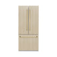 ZLINE Autograph 36" 19.6 cu. ft. Panel Ready Built-in 3-Door French Door Refrigerator with Internal Water and Ice Dispenser with Gold Handles, RBIVZ-36-G