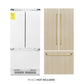 ZLINE Autograph 36" 19.6 cu. ft. Panel Ready Built-in 3-Door French Door Refrigerator with Internal Water and Ice Dispenser with Gold Handles, RBIVZ-36-G