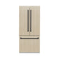 ZLINE Autograph 36" 19.6 cu. ft. Panel Ready Built-in 3-Door French Door Refrigerator with Internal Water and Ice Dispenser with Black Matte Handles, RBIVZ-36-MB
