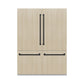 ZLINE 60 In. 32.2 cu. Ft. Panel Ready Built-In 4-Door French Door Refrigerator with Matte Black Handles, RBIV-60-MB