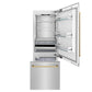 ZLINE Autograph 30 In. 16.1 cu. ft. Built-In Refrigerator with Internal Water and Ice Dispenser with Gold Accents, RBIVZ-304-30-G