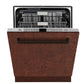 ZLINE 24 In. Monument Series Top Touch Control Dishwasher in Hand Hammered Copper, 45dBa, DWMT-HH-24