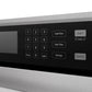 ZLINE 30" Autograph Single Wall Oven with Air Fry and Self-Clean in DuraSnow® Stainless Steel with White Matte Door and Black Matte Handle, WASSZ-WM-30-MB