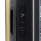 ZLINE Autograph 36" 28.9 cu. ft. Standard-Depth Refrigerator with Water Dispenser, Dual Ice Maker in Black with Champagne Bronze Handles