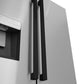 ZLINE Autograph Edition 36-Inch 28.9 cu. ft. Standard-Depth French Door Refrigerator with Water and Ice Dispenser in Fingerprint-Resistant Stainless Steel with Matte Black Modern Handles, RSMZ-W-36-FMB