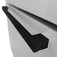 ZLINE Autograph Edition 36-Inch 28.9 cu. ft. Standard-Depth French Door Refrigerator with Water and Ice Dispenser in Fingerprint-Resistant Stainless Steel with Matte Black Modern Handles, RSMZ-W-36-FMB