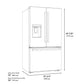 ZLINE RSMZ-W-36-FMB Dimensional Diagram