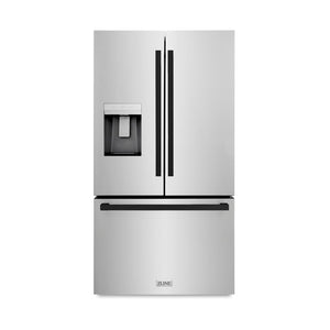 ZLINE Autograph Edition 36 In. Standard-Depth Refrigerator RSMZ-W-36-FMB Front Hero