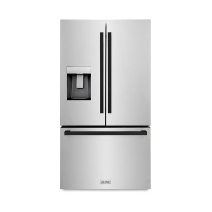 ZLINE Autograph Edition 36 In. Standard-Depth Refrigerator RSMZ-W-36-FMB Front Hero
