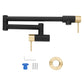 ZLINE Autograph Gemini Pot Filler in Matte Black and Champagne Bronze, GEM-FPF-ZMBCB