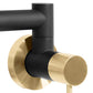 ZLINE Autograph Gemini Pot Filler in Matte Black and Champagne Bronze, GEM-FPF-ZMBCB