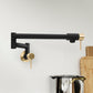ZLINE Autograph Gemini Pot Filler in Matte Black and Champagne Bronze, GEM-FPF-ZMBCB