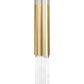 ZLINE Autograph Gemini Pull Down Single Handle Kitchen Faucet in Brushed Nickel and Champagne Bronze, GEM-KF-ZBNCB