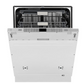 ZLINE Autograph Edition 24 In. Tall Dishwasher, Touch Control, in Custom Panel Ready with Matte Black Handle, DWMTZ-24-MB