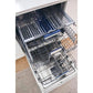 ZLINE Tallac Autograph Edition 24-Inch Top Control Built-In Dishwasher, Panel Ready, Modern Polished Gold Handle, 51 dBA, DWVZ-24-G