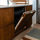 ZLINE Tallac Autograph Edition 24-Inch Top Control Built-In Dishwasher, Panel Ready, Modern Polished Gold Handle, 51 dBA, DWVZ-24-G