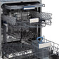 ZLINE Tallac Autograph Edition 24-Inch Top Control Built-In Dishwasher, Panel Ready, Modern Polished Gold Handle, 51 dBA, DWVZ-24-G